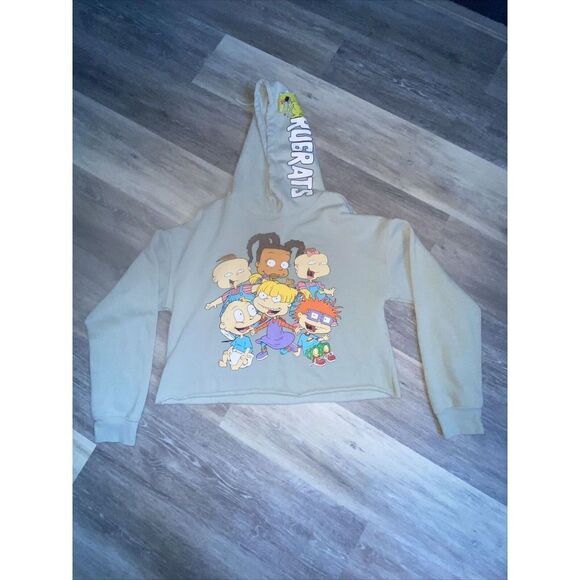 RUGRATS (2020) Official Retro Nickelodeon Long Sleeve Crop Top Hoodie Size XL - Picture 1 of 11